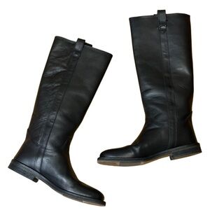 Boemos Leather Knee High Riding Boot